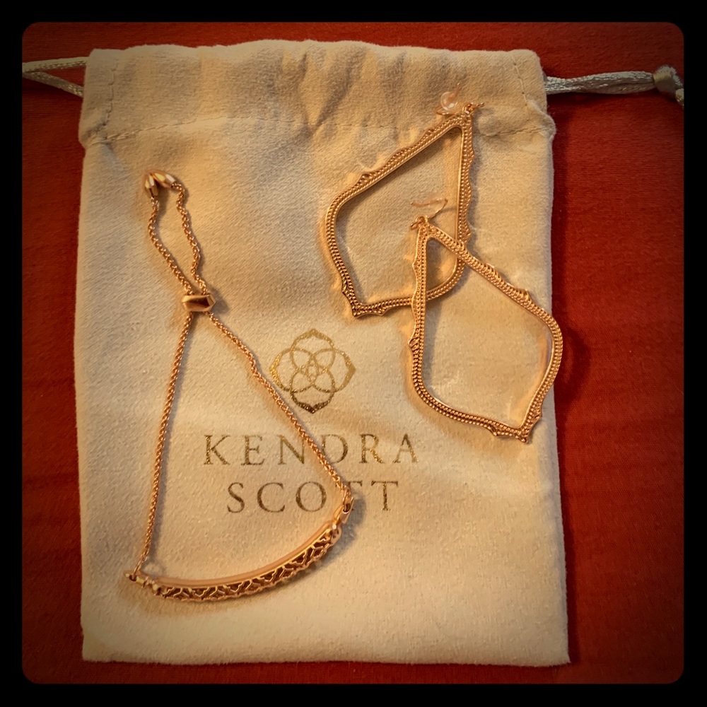 Kendra Scott rose gold jewelry